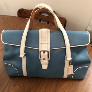 Coach satchel bag beautiful! Leather